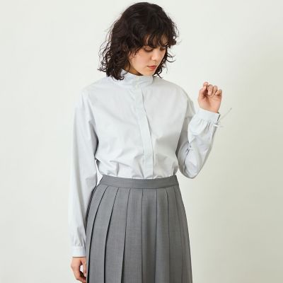 ＜MACKINTOSH PHILOSOPHY (Women)＞【ＧＲＥＹ　ＬＡＢＥＬ】ＴＨＯＭＡＳ　ＭＡＳＯＮスタンドカラーシャツ