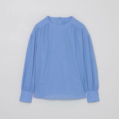 ＜MACKINTOSH PHILOSOPHY (Women)＞ＧＲＥＹ　ＬＡＢＥＬ　シアーコットンボイルブラウス