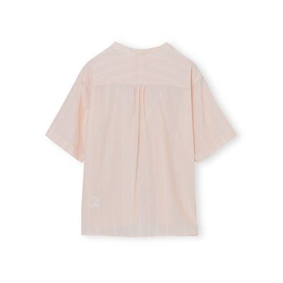 GREY LABEL ストライプバンドカラー半袖シャツ | MACKINTOSH