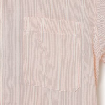 GREY LABEL ストライプバンドカラー半袖シャツ | MACKINTOSH