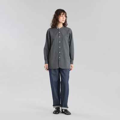 GREY LABEL シャンブレーバンドカラーシャツ | MACKINTOSH