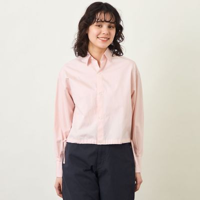 GREY LABEL サイドリボンクロップドシャツ | MACKINTOSH