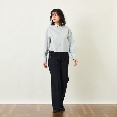 GREY LABEL サイドリボンクロップドシャツ | MACKINTOSH