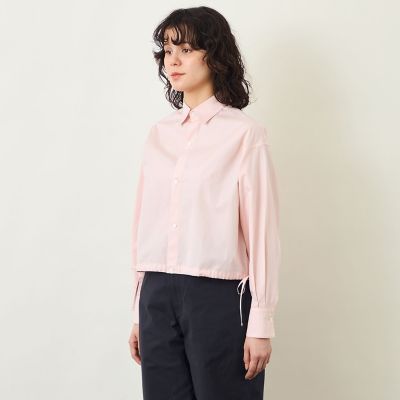 GREY LABEL サイドリボンクロップドシャツ | MACKINTOSH