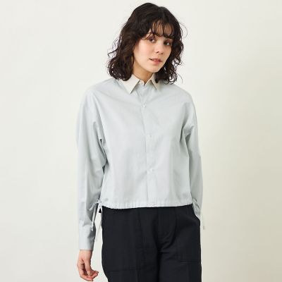 GREY LABEL サイドリボンクロップドシャツ | MACKINTOSH