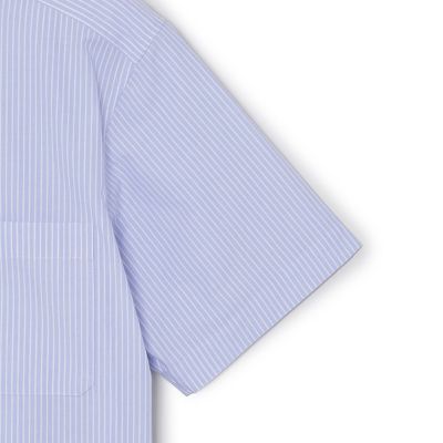 GREY LABEL ストライプバンドカラーショートスリーブシャツ