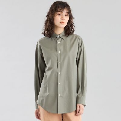 ＜MACKINTOSH PHILOSOPHY (Women)＞ＧＲＥＹ　ＬＡＢＥＬ　ＴＨＯＭＡＳ　ＭＡＳＯＮレギュラーカラーシャツ