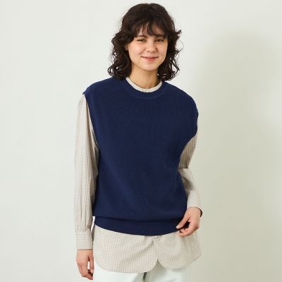 GREY LABEL ファインコットンニットベスト | MACKINTOSH