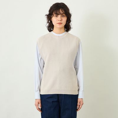 GREY LABEL ファインコットンニットベスト | MACKINTOSH