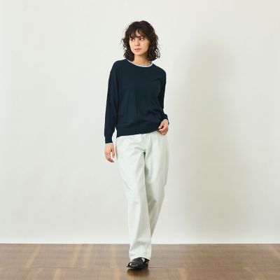 マッキントッシュフィロソフィー セーター トップス クルーネック フェアアイル レディース 40サイズ 白/黒 MACKINTOSH PHILOSOPHY MACKINTOSH PHILOSOPHY - マッキントッシュフィロソフィー セーター