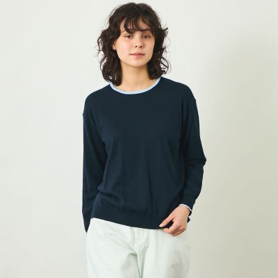 GREY LABEL バイカラークルーネックニット | MACKINTOSH