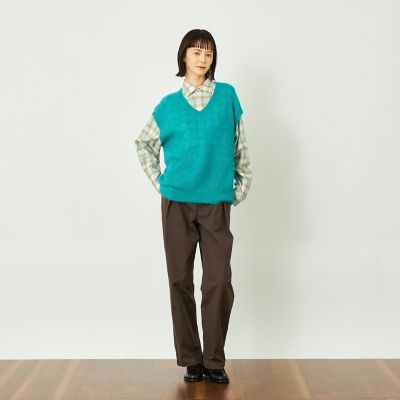 GREY LABEL モヘヤミックスVネックベスト | MACKINTOSH