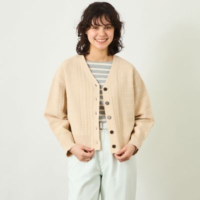 GREY LABEL ワイドケーブルカーディガン | MACKINTOSH 
