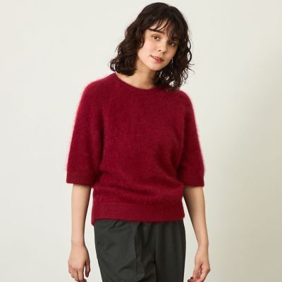 GREY LABEL ウールファーハーフスリーブニット | MACKINTOSH