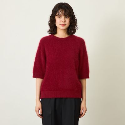 GREY LABEL ウールファーハーフスリーブニット | MACKINTOSH