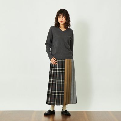 GREY LABEL ファインコットンVネックニット | MACKINTOSH 