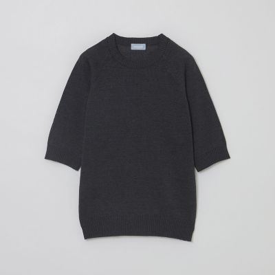 ＜MACKINTOSH PHILOSOPHY (Women)＞ＧＲＥＹ　ＬＡＢＥＬ　ペーパーヤーンニットプルオーバー