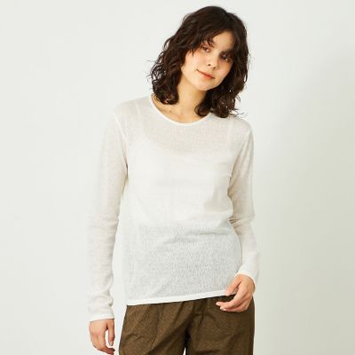 Mackintosh MACKINTOSH PHILOSOPHY (Women)/マッキントッシュ フィロソフィー GREY LABEL レースジャカードプルオーバー 02ホワイト トップス【三越伊勢丹/公式】