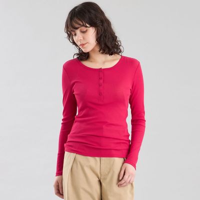 ＜MACKINTOSH PHILOSOPHY (Women)＞ＧＲＥＹ　ＬＡＢＥＬ　シアーヘンリーネック