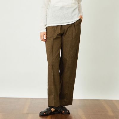 Mackintosh MACKINTOSH PHILOSOPHY (Women)/マッキントッシュ フィロソフィー GREY LABEL ジオメトリックイージーパンツ 50キャメル パンツ・ズボン【三越伊勢丹/公式】
