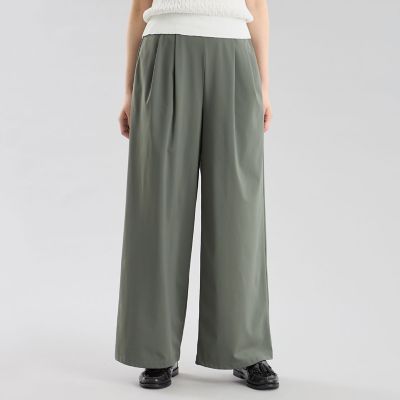 ＜MACKINTOSH PHILOSOPHY (Women)＞ＧＲＥＹ　ＬＡＢＥＬ　テックジャージーワイドパンツ
