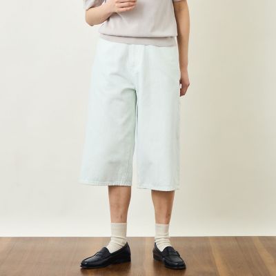 ＜MACKINTOSH PHILOSOPHY (Women)＞ＧＲＥＹ　ＬＡＢＥＬ　デニムハーフパンツ