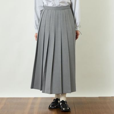 ＜MACKINTOSH PHILOSOPHY (Women)＞【ＧＲＥＹ　ＬＡＢＥＬ】ビエラプリーツスカート
