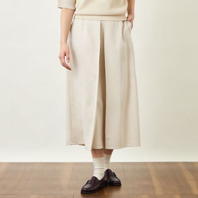 ＜MACKINTOSH PHILOSOPHY (Women)＞ＧＲＥＹ　ＬＡＢＥＬ　ドライタッチオックス　フロントタックスカート
