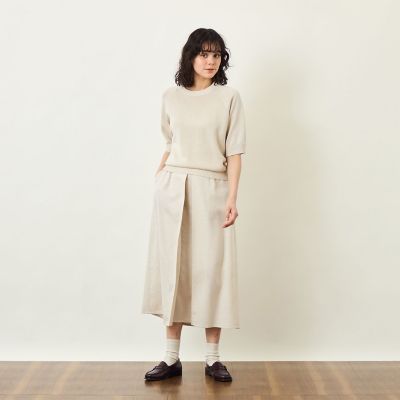 GREY LABEL ドライタッチオックス フロントタックスカート