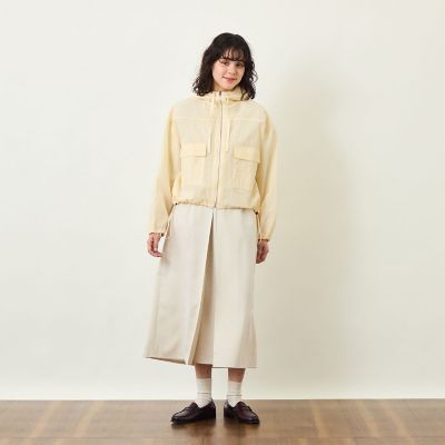 GREY LABEL ドライタッチオックス フロントタックスカート
