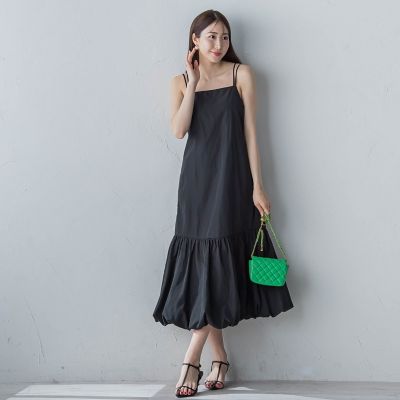 【バルーンデザイン】キャミバルーンワンピース《洗濯機で洗える》