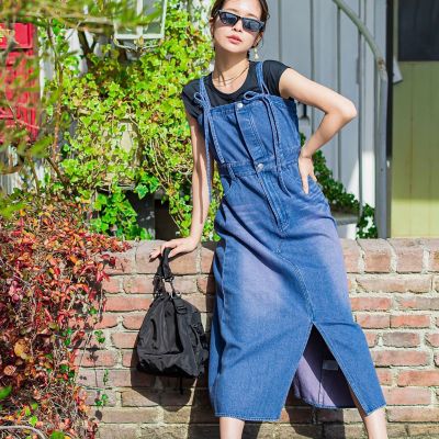 ＜VICKY（Women）＞【春夏の旬顔デニムシリーズ】デニムサロペットスカート《洗濯機で洗える》