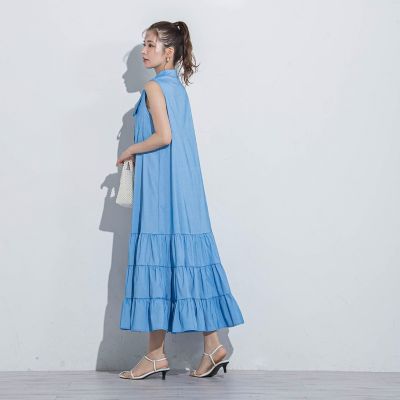 【前後２ＷＡＹ】ビッグリボンティアードワンピース≪洗濯機で洗える≫