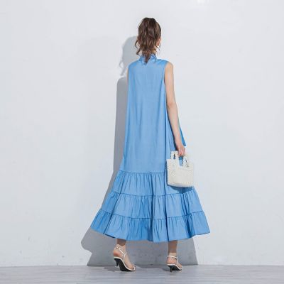 【前後２ＷＡＹ】ビッグリボンティアードワンピース≪洗濯機で洗える≫