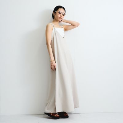 カットジョーゼットキャミワンピース≪手洗い可能≫
