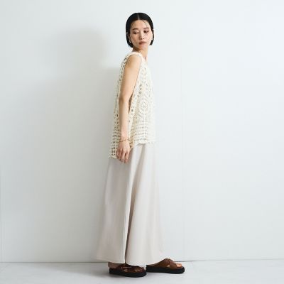 カットジョーゼットキャミワンピース≪手洗い可能≫