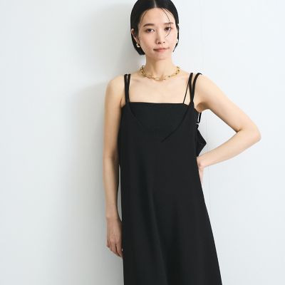 カットジョーゼットキャミワンピース≪手洗い可能≫
