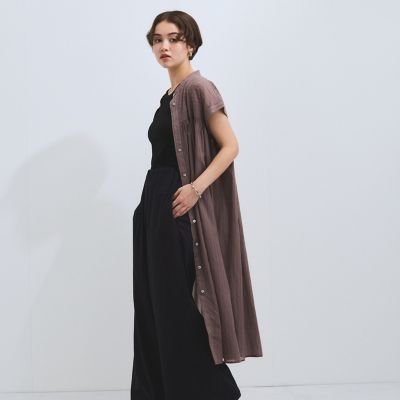 シャツワンピース フレンチスリーブシャツワンピース : ZOZOTOWN