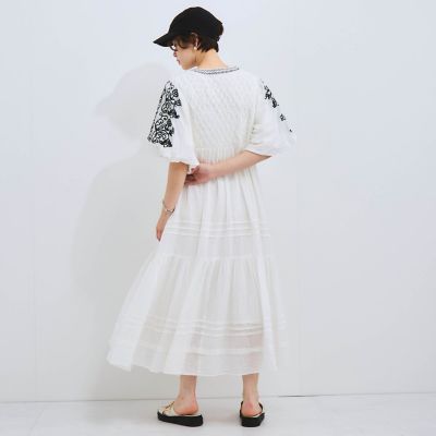 インド刺繍ワンピース≪手洗い可能≫