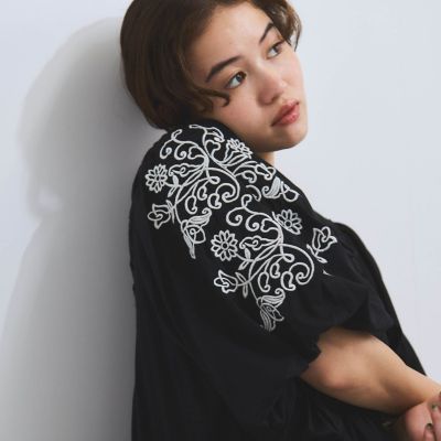インド刺繍ワンピース≪手洗い可能≫
