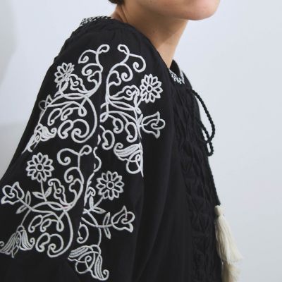 インド刺繍ワンピース≪手洗い可能≫