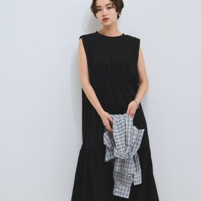ドライタッチカットギャザーワンピース≪手洗い可能≫