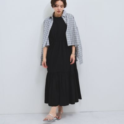 ドライタッチカットギャザーワンピース≪手洗い可能≫