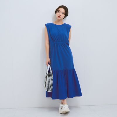 ＜VICKY（Women）＞ドライタッチカットギャザーワンピース≪手洗い可能≫
