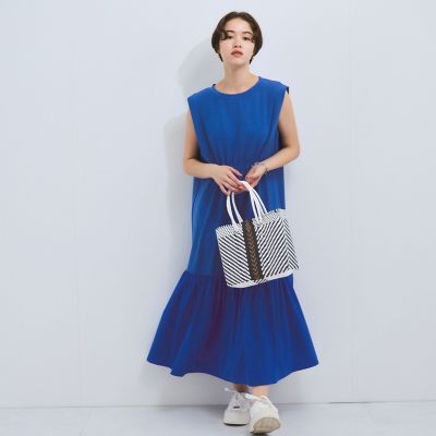 ドライタッチカットギャザーワンピース≪手洗い可能≫