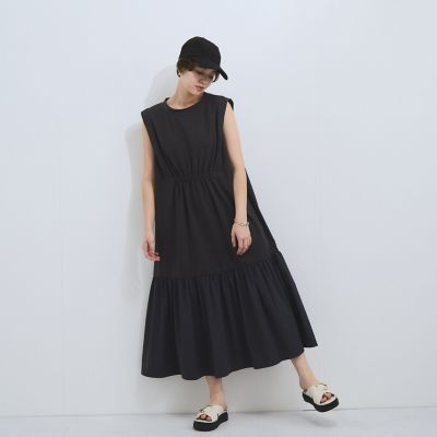 ドライタッチカットギャザーワンピース≪手洗い可能≫