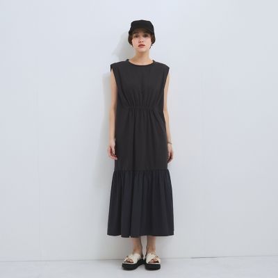 ドライタッチカットギャザーワンピース≪手洗い可能≫