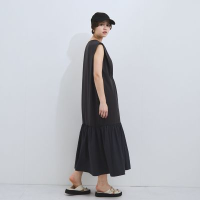 ドライタッチカットギャザーワンピース≪手洗い可能≫