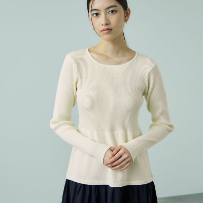 ドッキングライク軽量ニットワンピース≪手洗い可能≫ | VICKY（Women