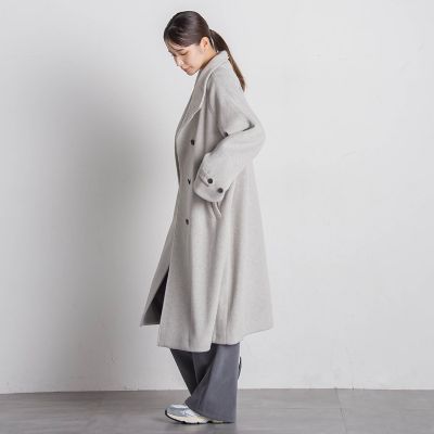 エアリーウーリッシュスタンドカラーコート≪手洗い可能≫